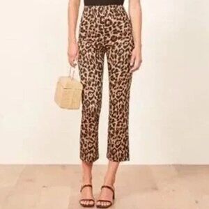 Reformation Leopard Print Pants